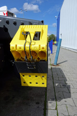 Yellow plastic brake for truck