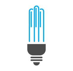 Bulb icon on background for graphic and web design. Simple illustration. Internet concept symbol for website button or mobile app.