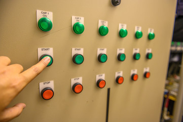 capacitor bank of MDB panel, Electric control switches