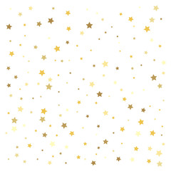 Gold stars. Confetti celebration