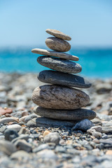 Pierre en équilibre 