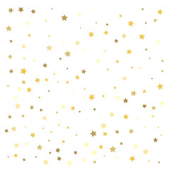 Gold stars. Confetti celebration