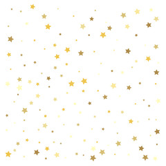 Gold stars. Confetti celebration