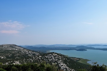 Fototapeta na wymiar View of Vransko Jerezo, in the Vrana Lakes National Park, Croatia