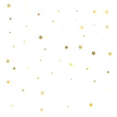 Gold stars. Confetti celebration
