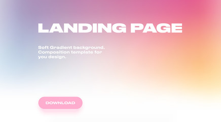 Gradient background. Web page, banner, brochure design template. Composition blurred abstract vector background. 