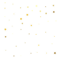 Gold stars. Confetti celebration
