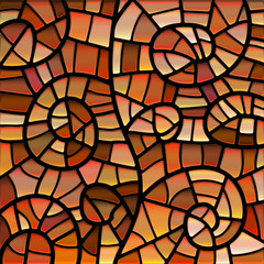 abstract vector stained-glass mosaic background