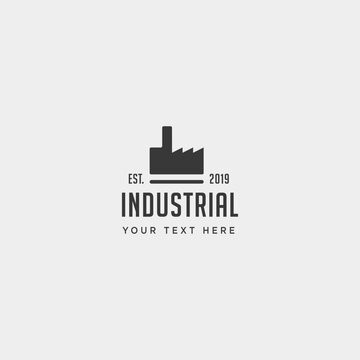 gear factory logo design industrial vector icon element isolated