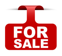 red vector banner for sale