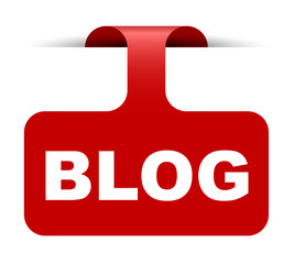red vector banner blog