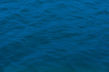 Top view of the blue ocean waves for background and texture.