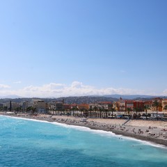 Nice view French Riviera mediterranean sea