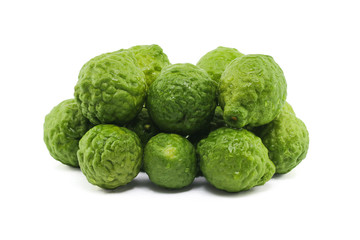 Fresh Bergamot fruits isolated on white background