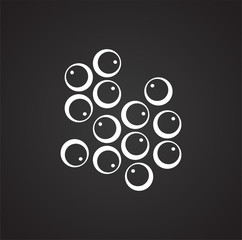 Cereal related icon on background for graphic and web design. Simple illustration. Internet concept symbol for website button or mobile app.