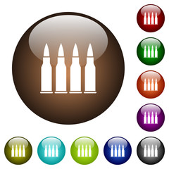 Four bullets color glass buttons