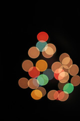 Blur blurred defocused christmas lights bokeh light dots