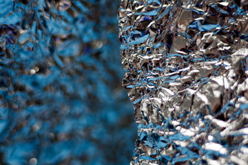 Aluminum foil macro abstract background fine art in high quality prints products fifty Megapixels