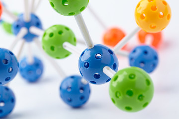 Molecular Structure on the white