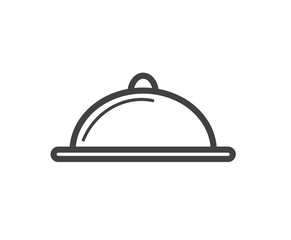 modern food tray icon, food dish icon 