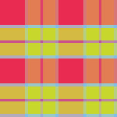 checkered background of stripes in green, blue, red and purple