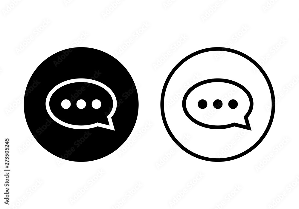 Poster chat icon vector. chat icon in trendy flat style isolated on grey background. speech bubble symbol f