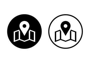 Pin icon vector. Location icon. Map pointer icon