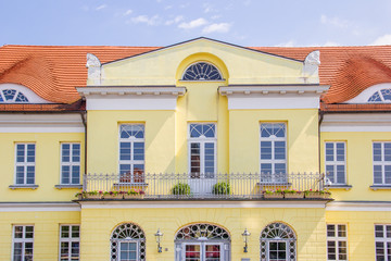 Obraz premium Old Town Hall (Historisches Rathaus) Ribnitz-Damgarten Mecklenburg-Western Pomerania (Mecklenburg-Vorpommern) Germany