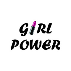Girl power - Vector illustration design for banner, t shirt graphics, fashion prints, slogan tees, stickers, cards, posters and other creative uses