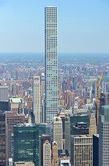 Fototapeta na wymiar 432 Park Avenue, residential skyscraper. Manhattan, New York City