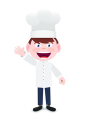 Vector flat style cartoon character.