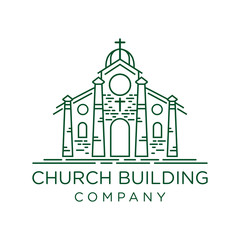 design of the church building outline