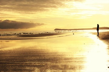 Sonnenuntergang am Strand