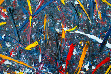 Painting Oil house, oil paints