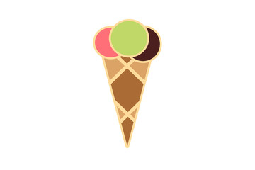 ice cream gelato icon isolated on white background
