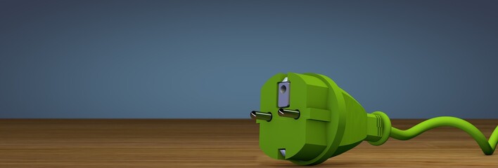 Green energy money savings. Green electric power