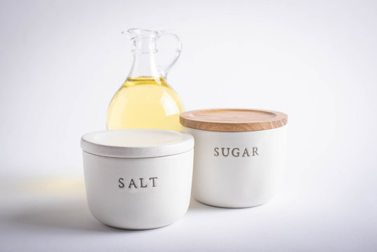 oil, salt, sugar, unhealthy nutrition image