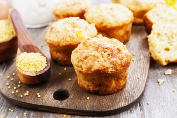 Unsweetened millet muffins