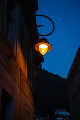 Fototapeta na wymiar lantern on the background of night sky