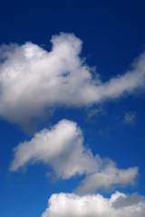 A view of the cloudy sky