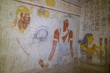 Wall art at Jebel Barkal in Sudan