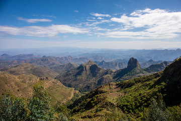 Amazing landscape in Simien Mountains National Park, Ethiopia