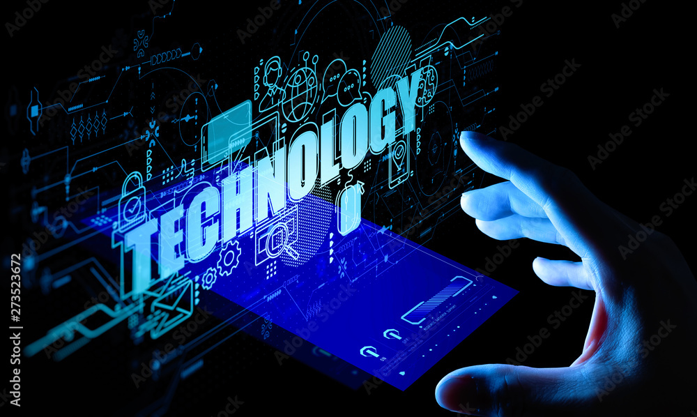 Poster businessman using smartphone analyzing sales data and economic growth graph chart, technology and ic