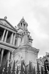 Statue in black and white