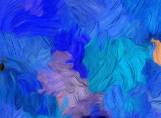 Fototapeta premium Modern art style artistic background pattern for creating stylish design production, printed flyers, cards and banners or unusual web using. Abstract brush strokes backdrop. Colorful wallpaper artwork