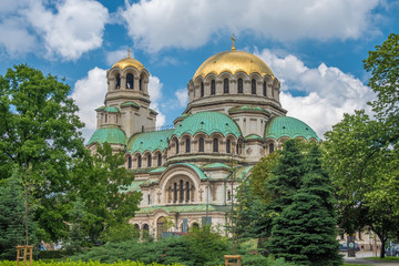 St. Alexander Nevsky Cathedral, 1882-1912, neo-byzantine style, Bulgarian Orthodox, Sofia, Bulgaria.