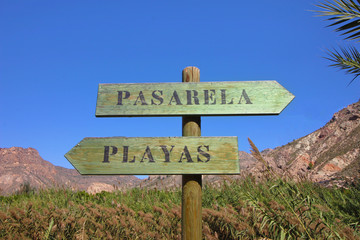 Paseo Río Segura en Ojós, Murcia, España