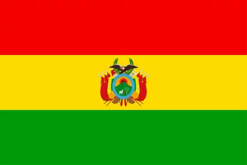 Fotobehang Bolivia flag. Sovereign state flag of Bolivia © gt29