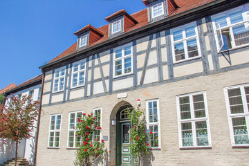 Naklejka premium city archive (Stadtarchiv) and city library (Stadtbibliothek) Ribnitz-Damgarten Mecklenburg-Western Pomerania (Mecklenburg-Vorpommern) Germany