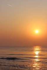 sunset over the sea